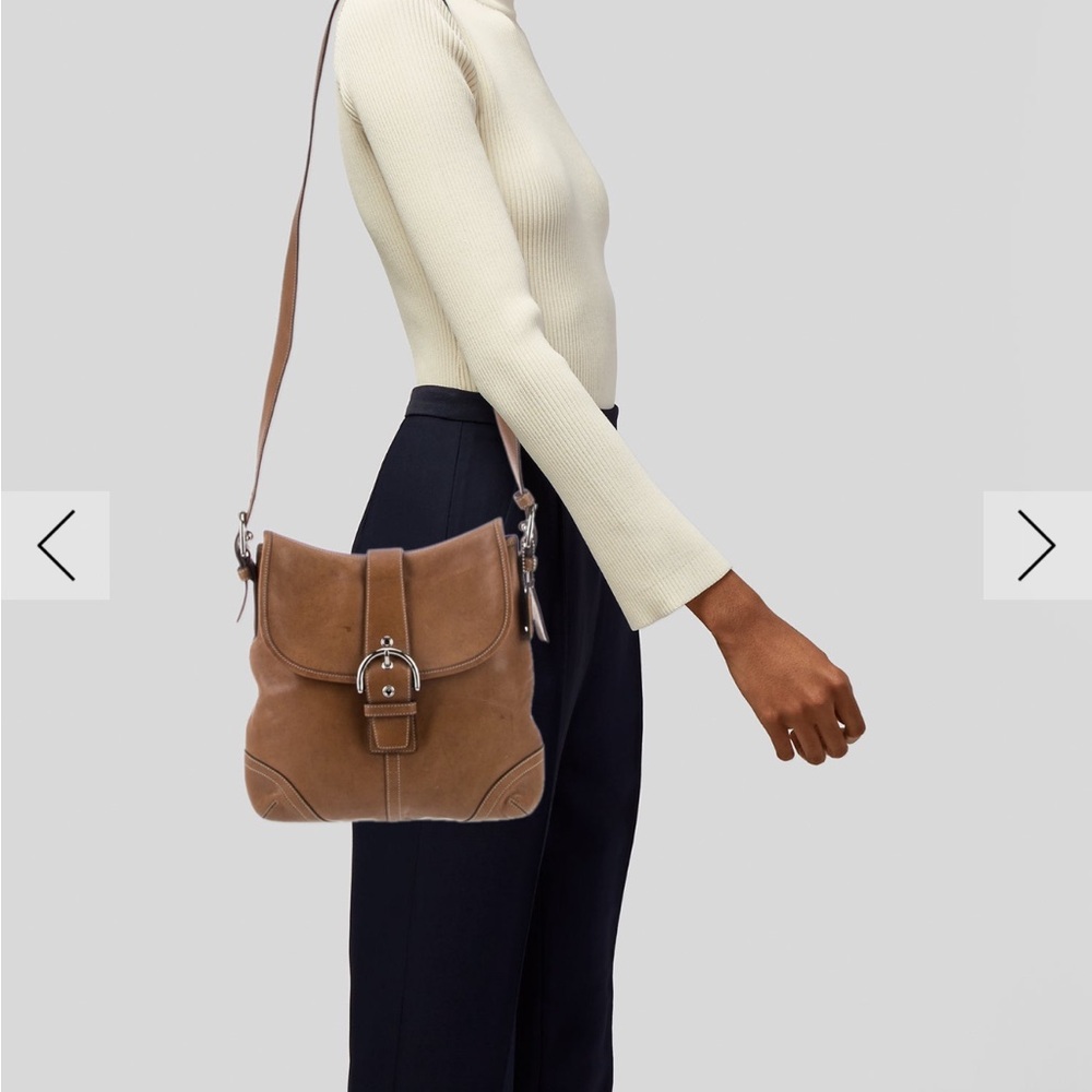 Coach Tan Leather Shoulder Bag - Picture 6 of 6